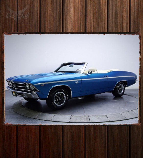 Металлическая табличка Chevrolet Chevelle SS 396 L35 Convertible Металлическая табличка Chevrolet Chevelle SS 396 L35 Convertible